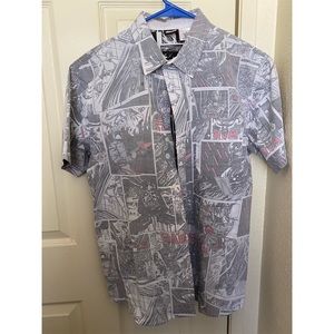 Star Wars Comic Button Up Shirt